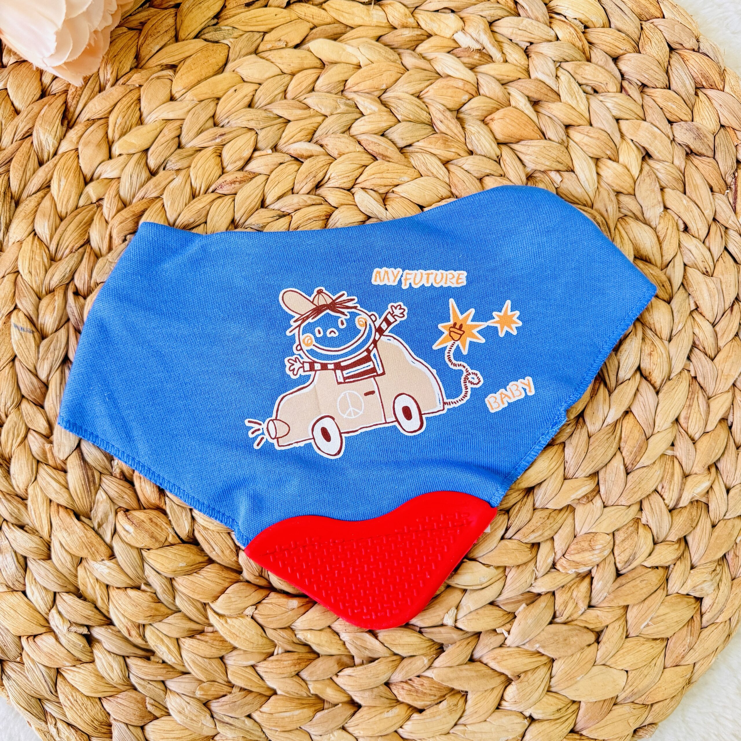 Bavoir avec anneau dentition doublé – Bebekevi – Image 4